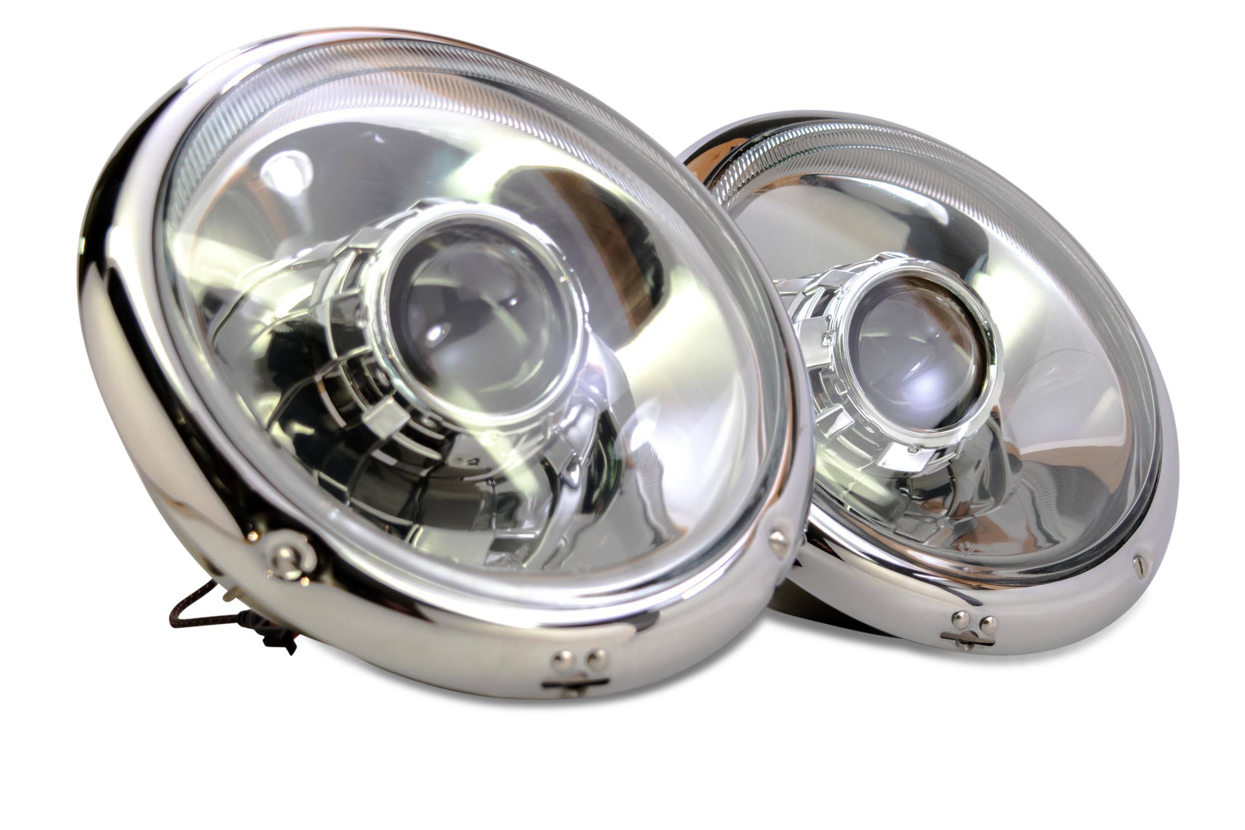 Pair: Flat Six Porsche Bi-Xenon Headlights - The HID Factory