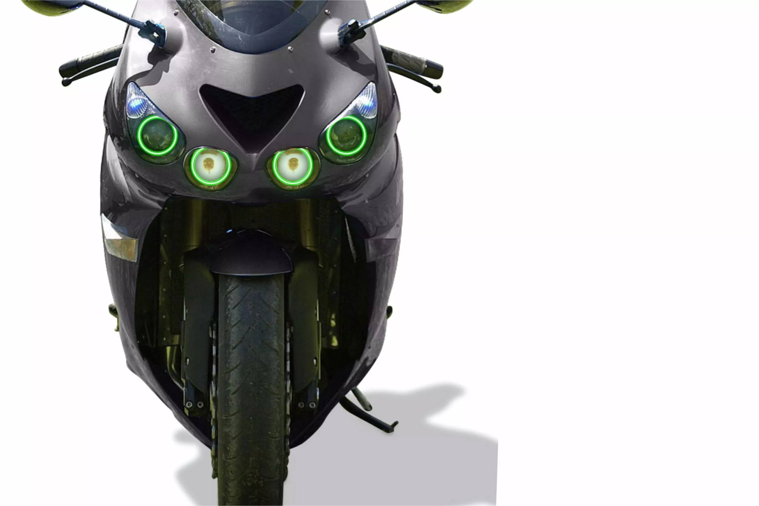 2x H9 H11 LED Headlight Bulbs Motorcycle for Kawasaki Ninja ZX14 ZX14R 2006-2018 