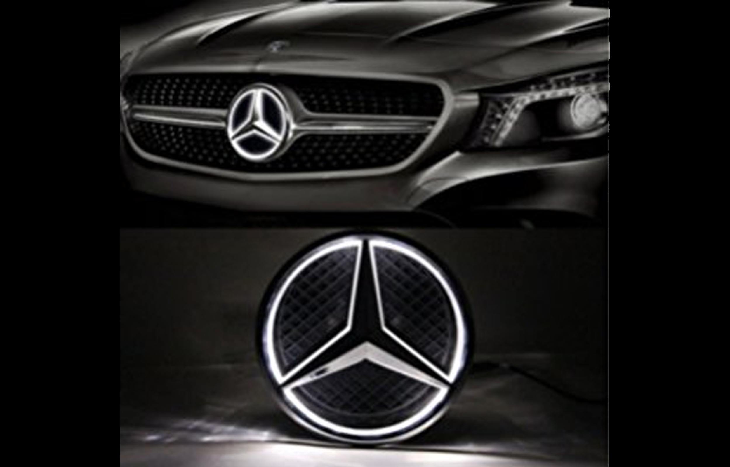 Illuminated Mercedes Benz Badge - The HID Factory