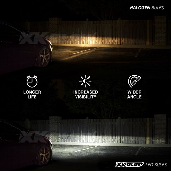 XKGlow 2-in-1 RGB LED Headlight Two Bulb Kit H13 