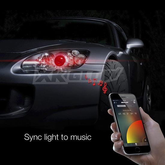 Kit de bombillas LED H1 2 en 1 para faros delanteros – XKchrome Smartphone  compatible con la aplicación Bluetooth RGB Devil Eye + conversión de faros