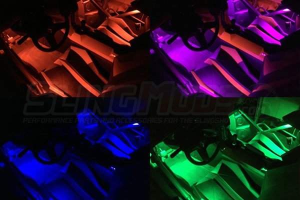 Details about   RGB UnderGlow LED Lighting Kit with RF Remote Control for the Polaris Slingshot 