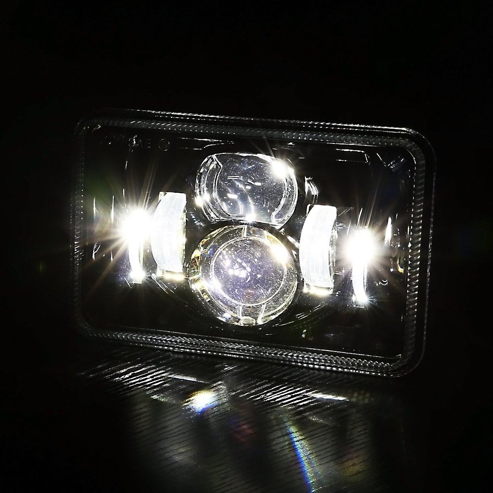 THF DOT Approved 60W 4x6 Inch LED Headlights (H4651 H4652 H4656