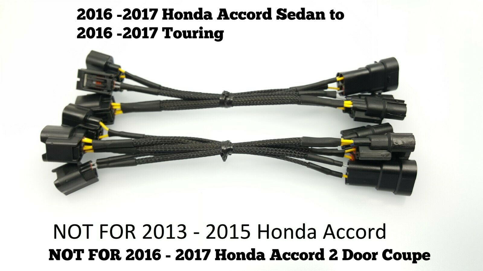 For Honda Accord Sport 2017-2016 4x 6K White LED Headlight Hi Low Beam Combo Kit